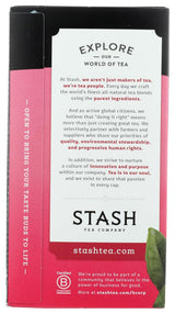 Stash Pomegranate Raspberry Green Tea with Matcha - Case of 6, 18 Tea Bags Each