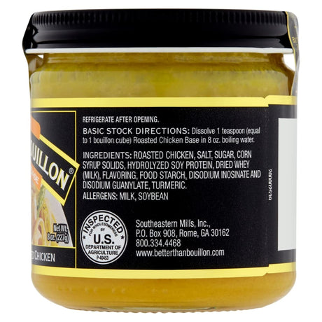 Better Than Bouillon Organic Chicken Base (8 oz, Pack of 6) | Rich, Flavorful Broth Concentrate