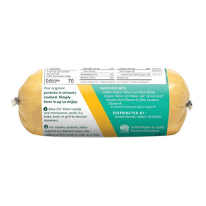 Ancient Harvest Organic Polenta, Traditional Italian, Case of 12 - 18 Oz Packages