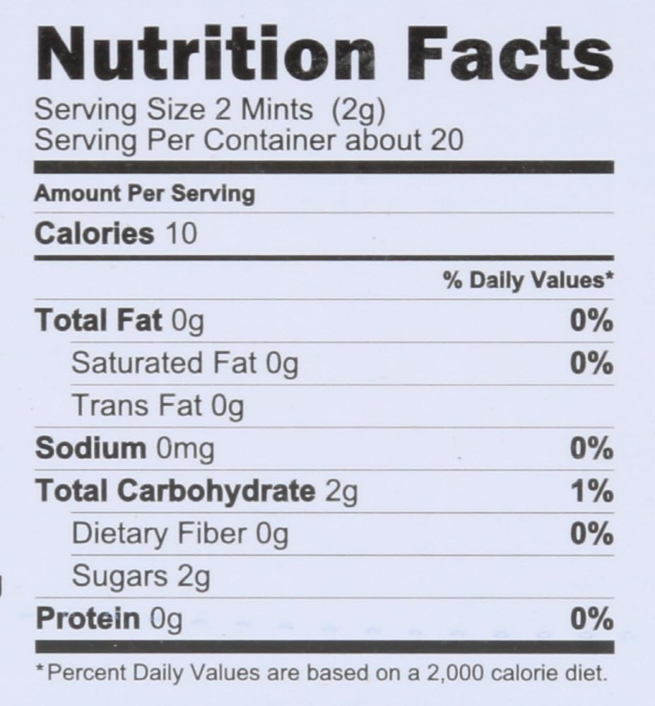 Vermints Sugar-Free All Natural Gingermint Candy Drops, 1.41 Oz, Pack of 6