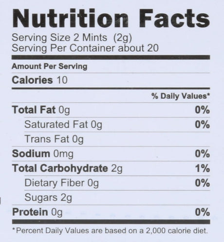 Vermints Sugar-Free All Natural Gingermint Candy Drops, 1.41 Oz, Pack of 6