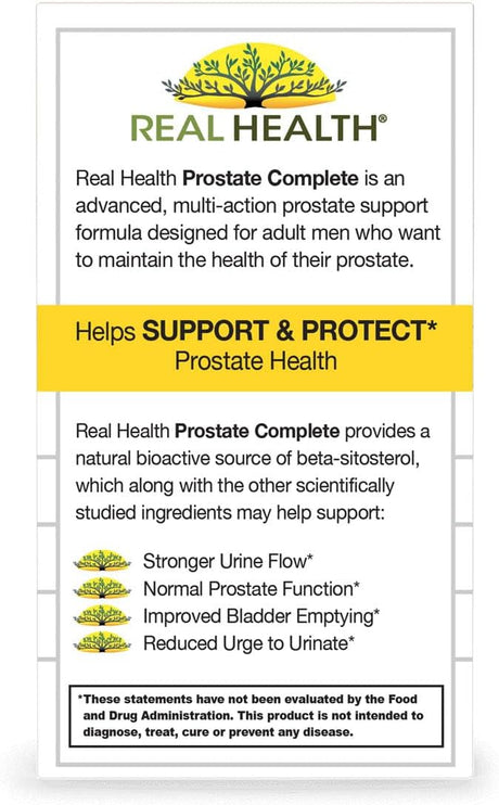 Real Health Prostate Complete (30 Softgels) | Supports Prostate Function. - Cozy Farm 