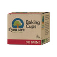Box of if you care baking cups on a white background
