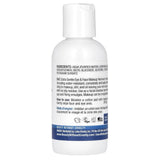 A white plastic bottle of B2C Extra Gentle Eye & Face Makeup Remover with a white flip-top cap, shown from the back on a white background.