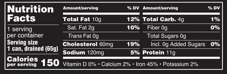 Crown Prince Naturally Smoked Oysters in Pure Olive Oil, 3 oz, Case of 18