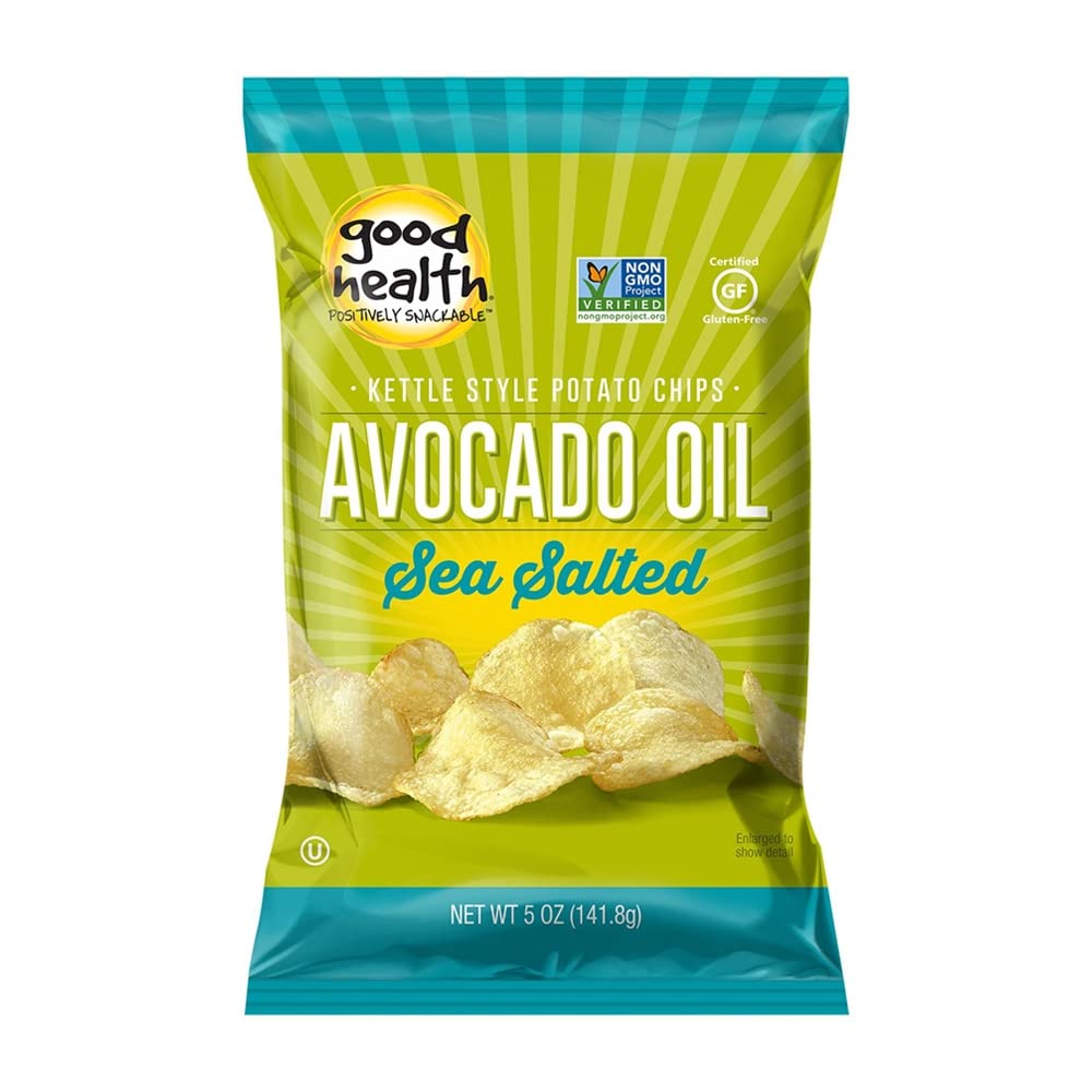 Good Health Avocado Oil Chips with Sea Salt, 5 oz, Pack of 12