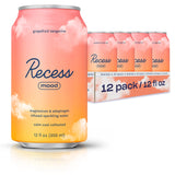 Recess Sparkling Water, Grapefruit Tangerine + Magnesium, 12 fl oz, 12-Pack