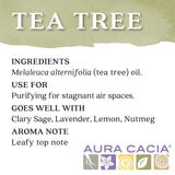 Aura Cacia Pure Tea Tree Essential Oil, 100% Natural, Cleansing & Purifying, 2 fl oz
