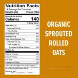 One Degree Organic Foods Sprouted Rolled Oats, Case of 4, 24 Oz. Bags
