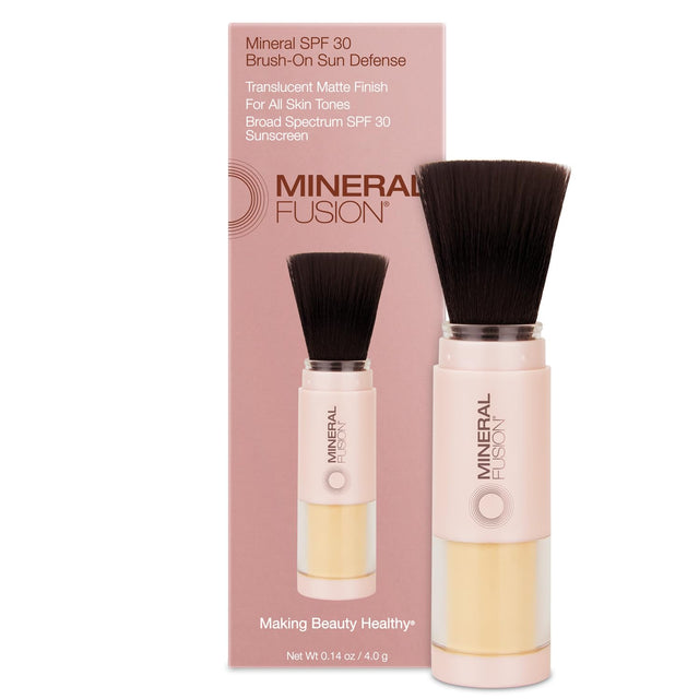 Mineral Fusion - Brush-On Sun Defense SPF 30, 0.14 oz (Pack of 1) - Gluten-Free Sunscreen