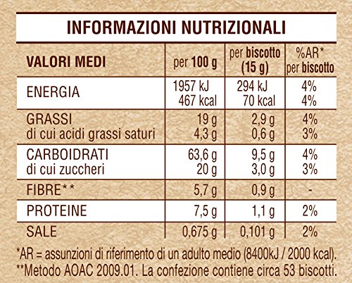 Mulino Bianco: "Molinetti" Shortbread cookies with flour buckwheat and brown sugar - 28.21 Oz (800g) [ Italian Import ]
