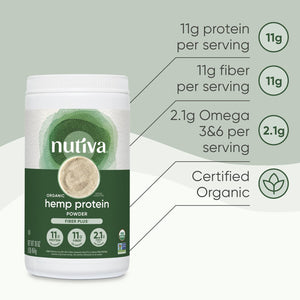 Nutiva Organic Hemp Protein Powder, 16 Oz