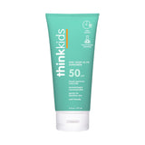 Thinksport 儿童 SPF 50+ 家庭装防晒霜，6 盎司。