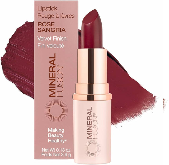Mineral Fusion Lipstick - Rose Sangria 0.13 oz - Natural Hydrating Color