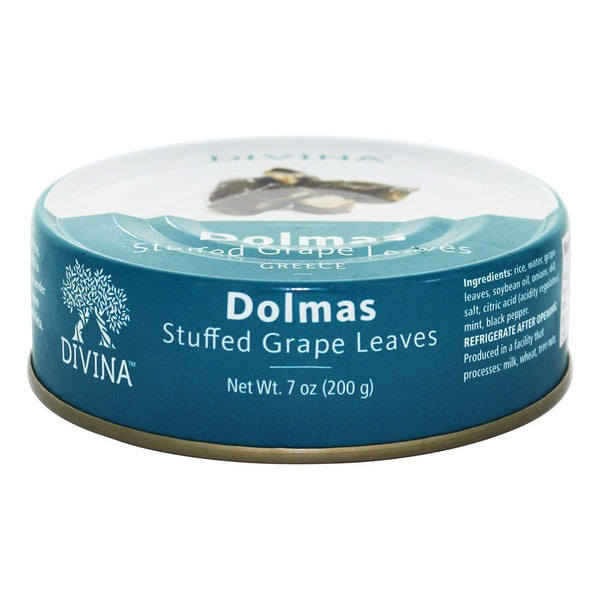 Divina Dolmas Stuffed Grape Leaves, 7 oz. (Pack of 12)