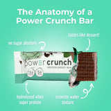 Power Crunch Original Protein Energy Bar Chocolate Mint, Pack of 6, 7 OZ, High-Protein Wafer Bar