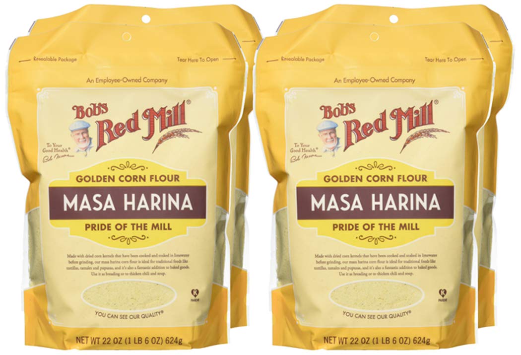 Bob's Red Mill Golden Masa Corn Flour, 22 oz, Pack of 4