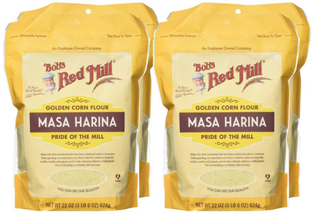 Bob's Red Mill Golden Masa Corn Flour, 22 oz, Pack of 4