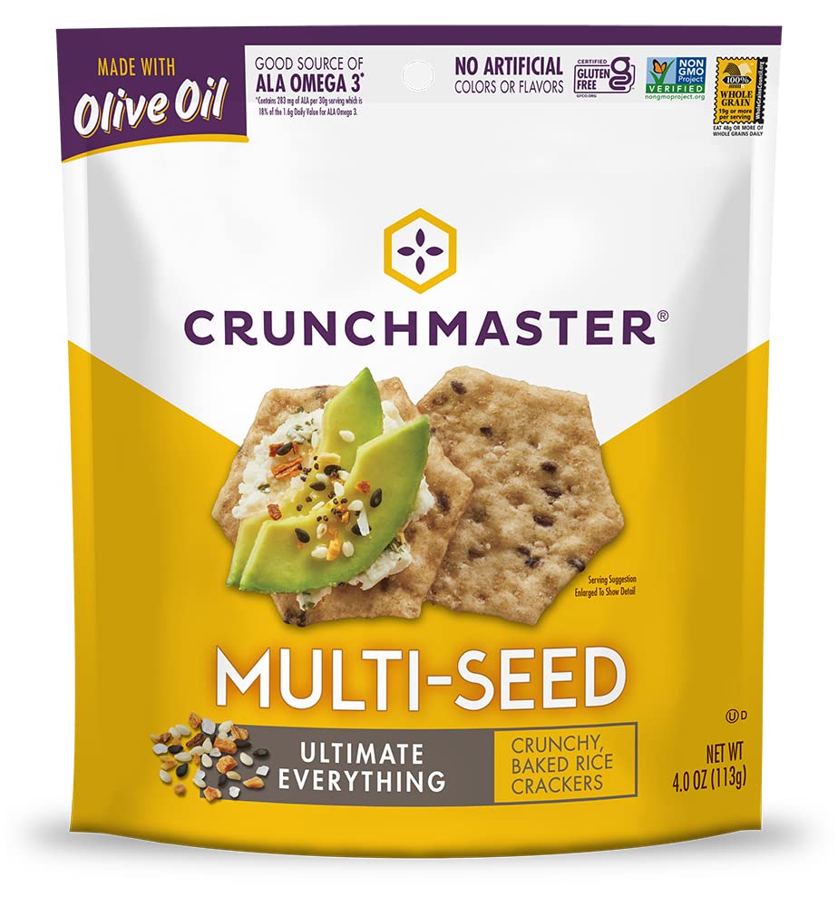 Crunchmaster Ultimate Everything Multigrain Crackers (Pack of 12 - 4 oz.)