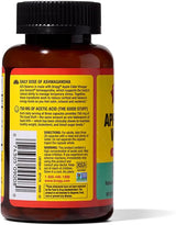 Vitamin supplement bottle with a yellow label on a white background