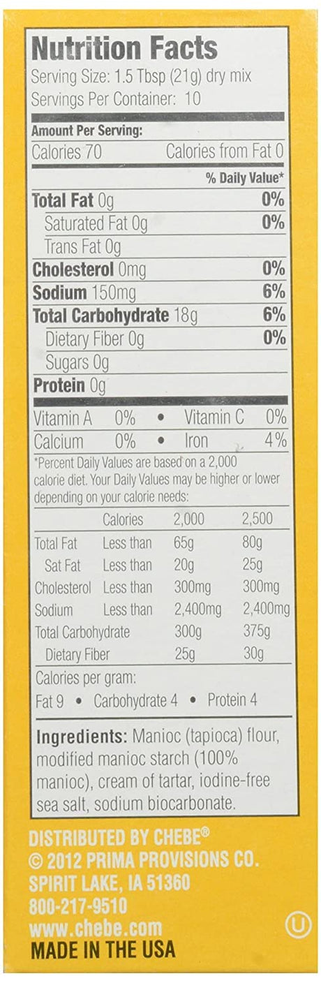 Chebe Mix All-Purpose Bread Flour, 7.5 Oz (Pack of 8)