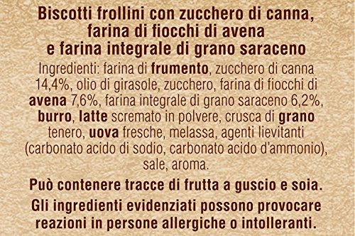Mulino Bianco: "Molinetti" Shortbread cookies with flour buckwheat and brown sugar - 28.21 Oz (800g) [ Italian Import ]