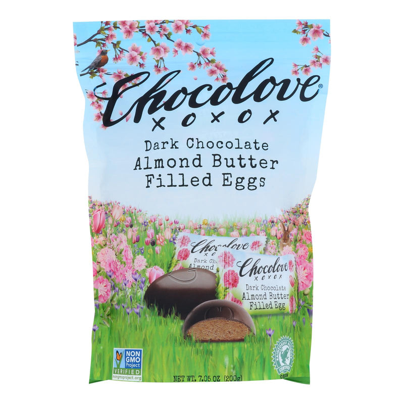 Chocolove XoxoX Dark Chocolate with Almond Butter Filling, 7.05oz (Pack of 8) - Cozy Farm 