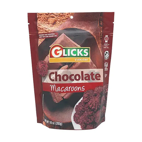 Glick's Chocolate Macaroon Pass, 10 oz (Pack of 12) - Kosher Chocolate Candy