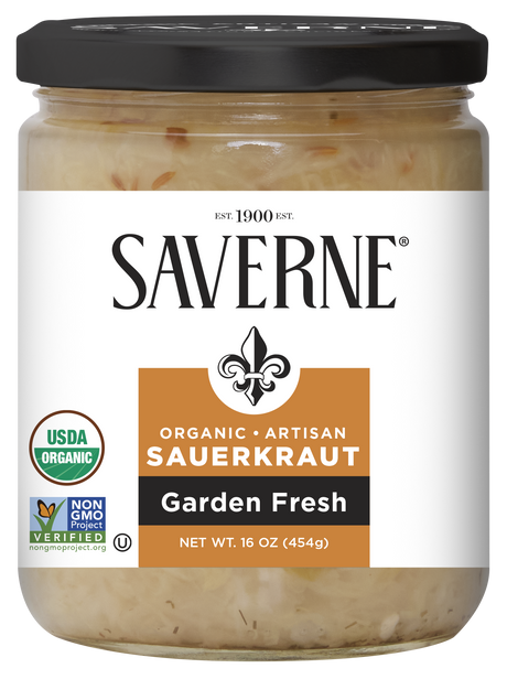 Saverne - Organic Kraut, 16 oz (Pack of 6) - Gluten-Free Kosher
