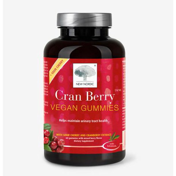 New Nordic Gummies Cranberry Vegan (Pack of 60) - Cozy Farm 