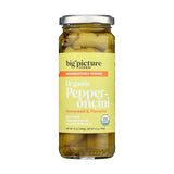Big Picture Foods - Organic Pepperoncini Whole, 12 oz (Pack of 8) - Mild Pickled Peppers