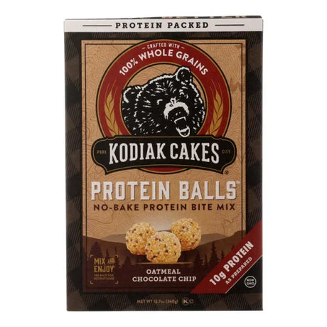 Kodiak Cakes Protein Ball Mix, Oatmeal Chocolate Chip, 12.70 Oz (Pack of 6) - Cozy Farm 