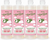 Rebel Green Liquid Dish Soap, Pink Lilac, 16 oz, Pack of 4