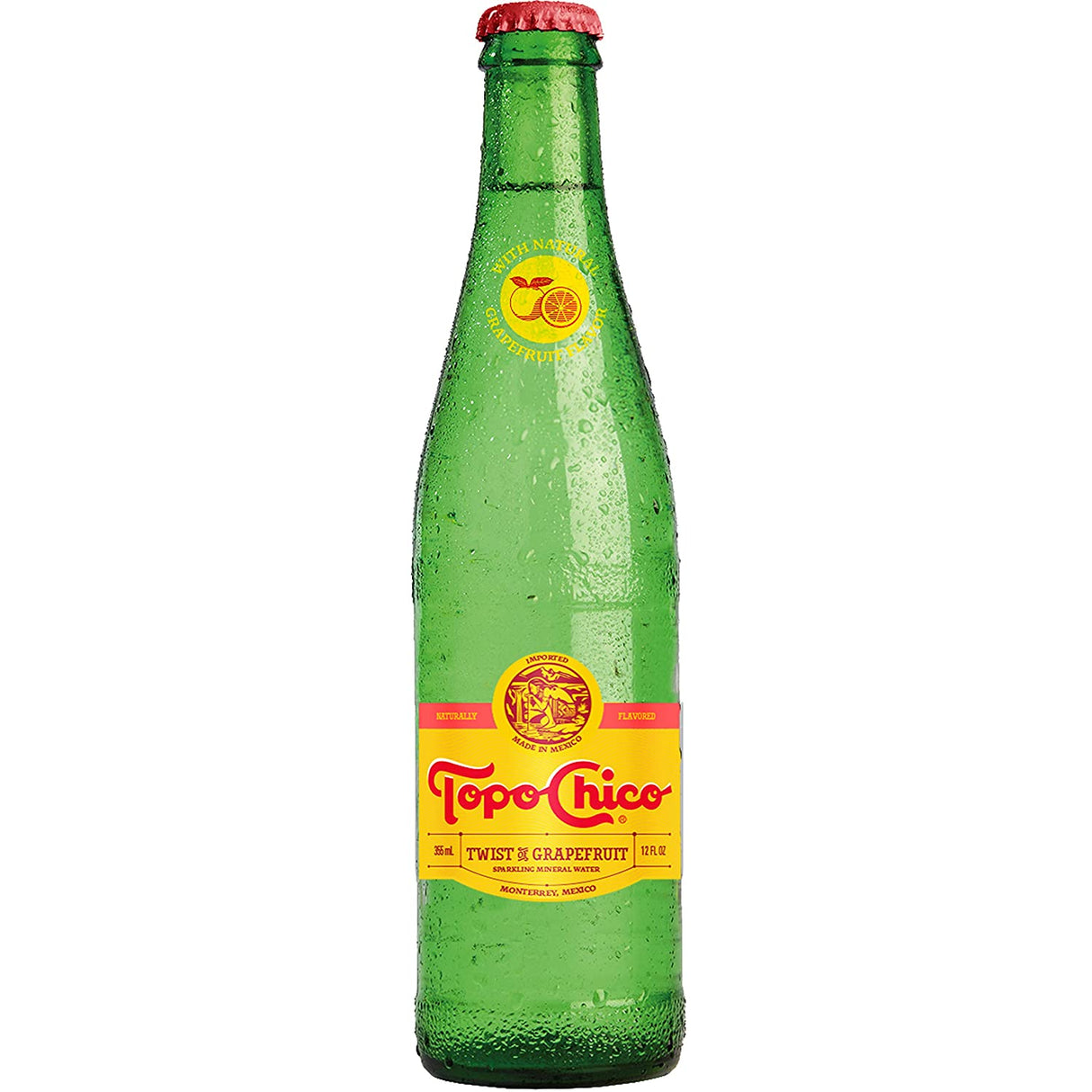 Topo Chico Sparkling Water Mineral Grapefruit, 12 Oz - Case of 12 - Cozy Farm 