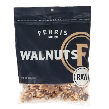 Ferris Nut Co. - Michigan Walnuts, 16 oz (Pack of 12) - USA Grown Nuts