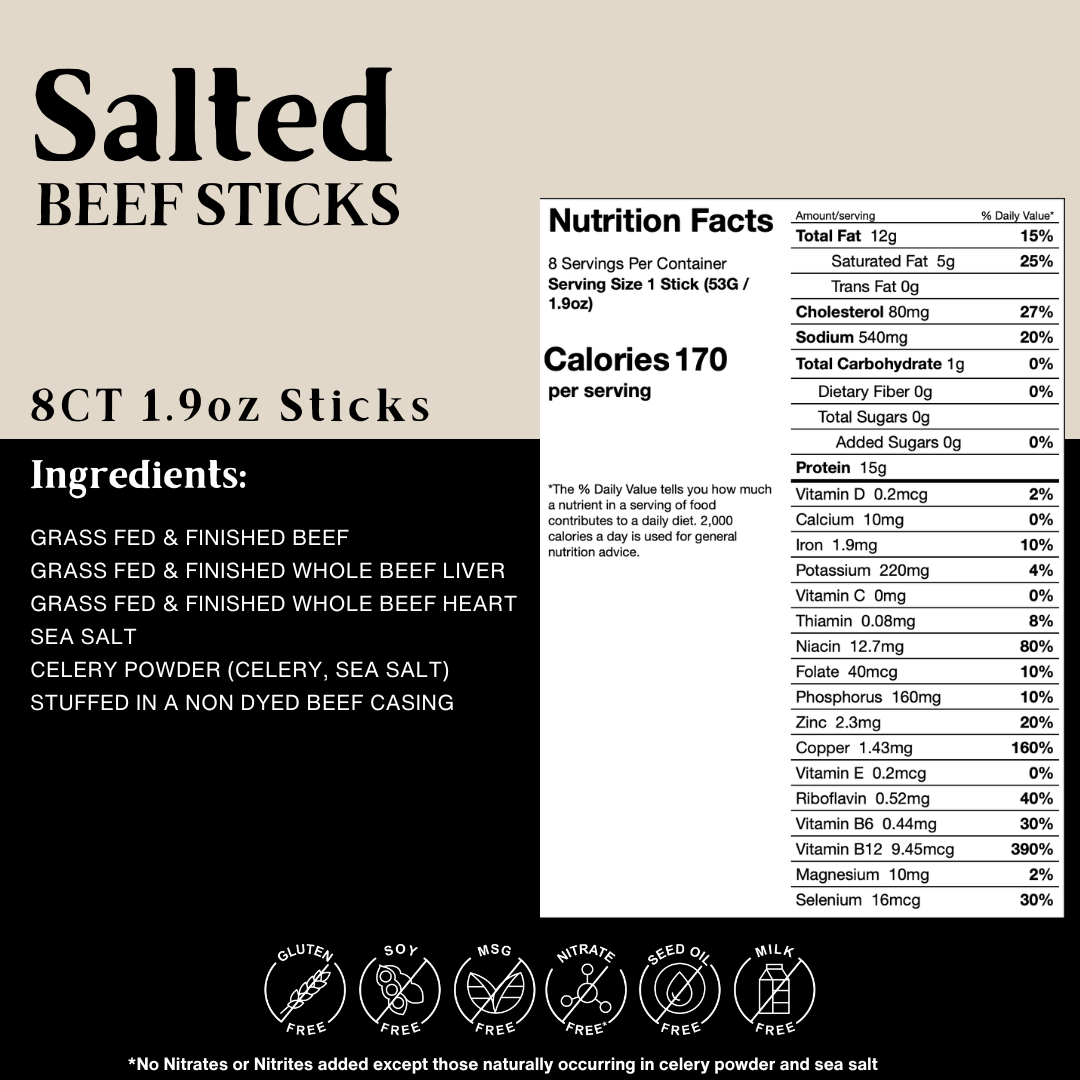 BERSKI Beef Sticks - Salted