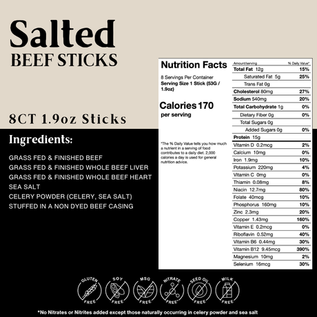 BERSKI Beef Sticks - Salted