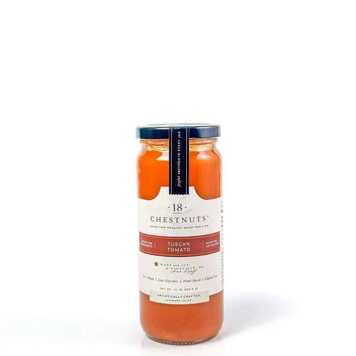 18 Chestnuts - Tuscan Tomato Soup, 16 fl oz (Pack of 6) - Gluten-Free Soup Case