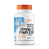 Doctor's Best Fish Oil Omega-3 (Pack of 120 Softgels) 1000mg Per Serving - Cozy Farm 