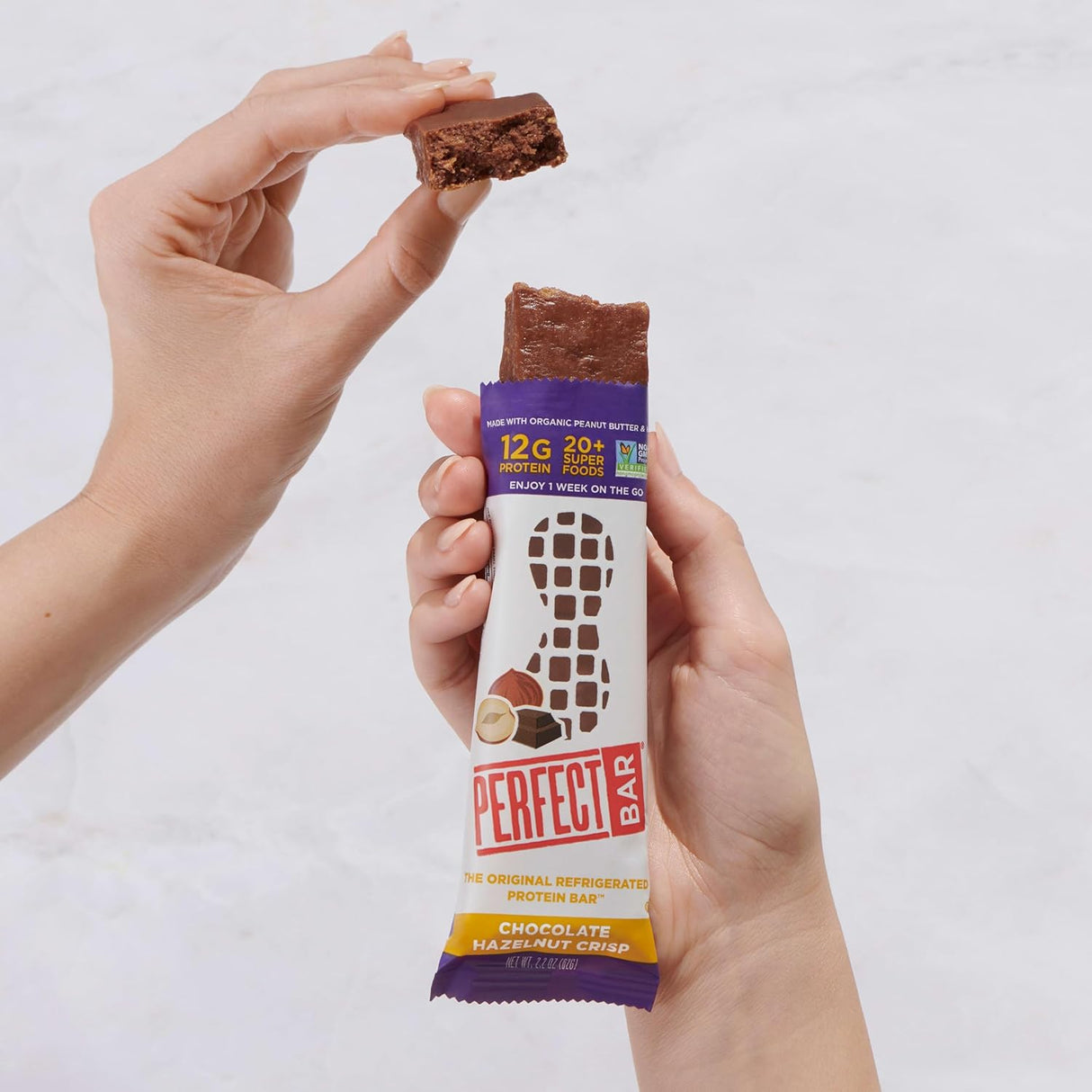 Perfect Bar, Chocolate Hazelnut, 2.2 Oz, Pack of 8