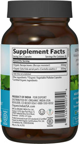 Organic India Memory & Mental Clarity Supplement, 90 Vegetarian Capsules