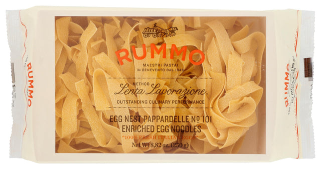 Rummo - Dairy & Wheat Free Egg Pappardelle, 8.82 oz (Case of 12) - Italian Pasta Nests