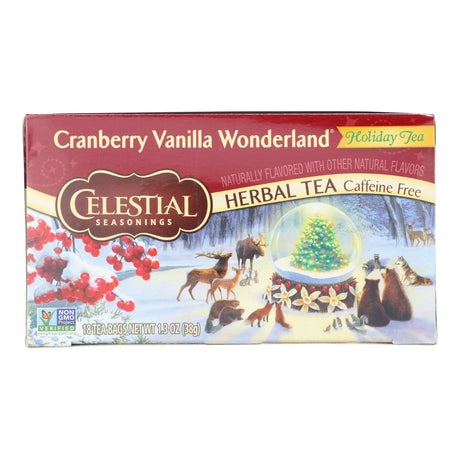 Celestial Seasonings Cranberry Vanilla Herb Tea (Pack of 6 - 18 Bags) - Cozy Farm 