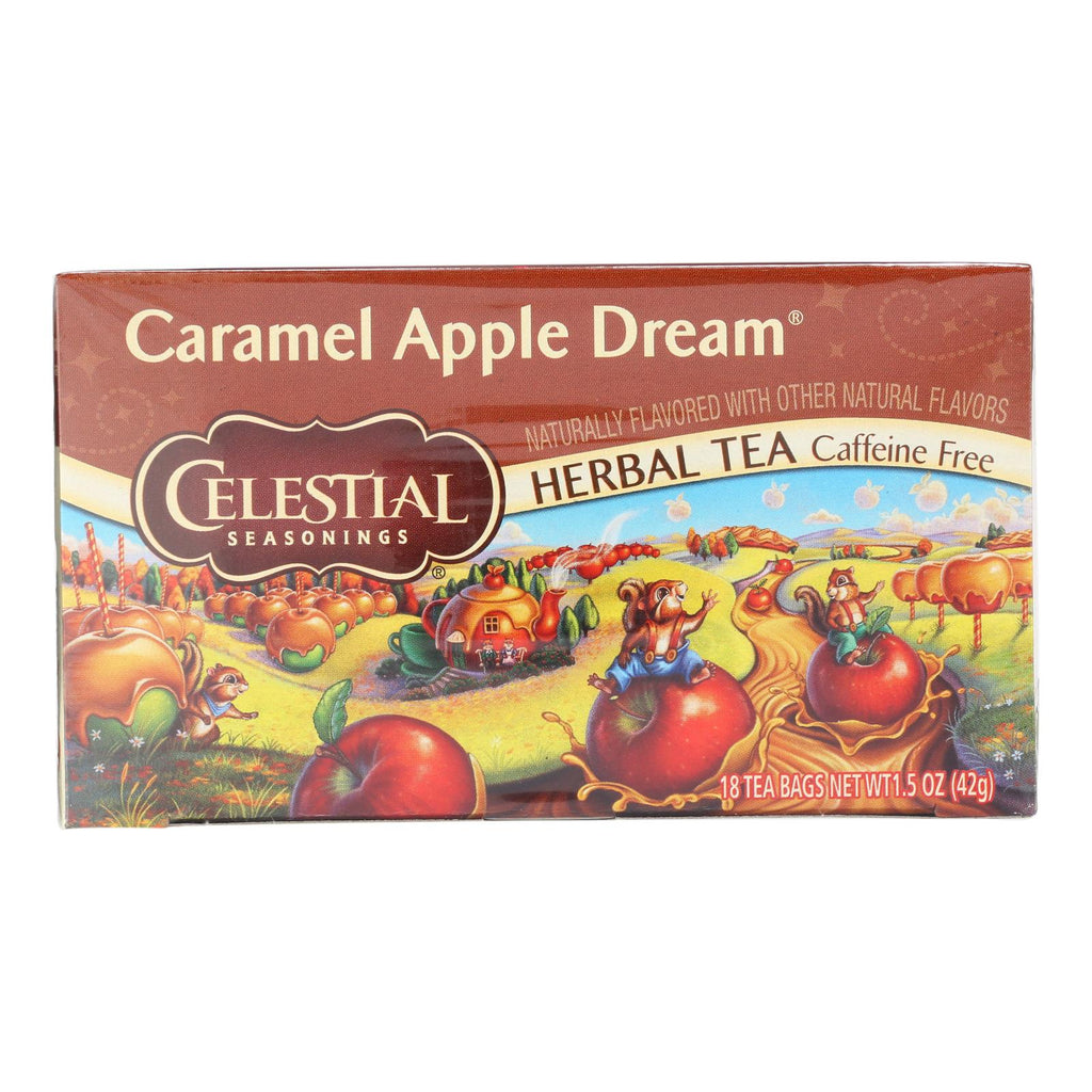 Celestial Seasonings - Herb Tea Caramel Apple Dream - Case Of 6-18 Bag - Cozy Farm 