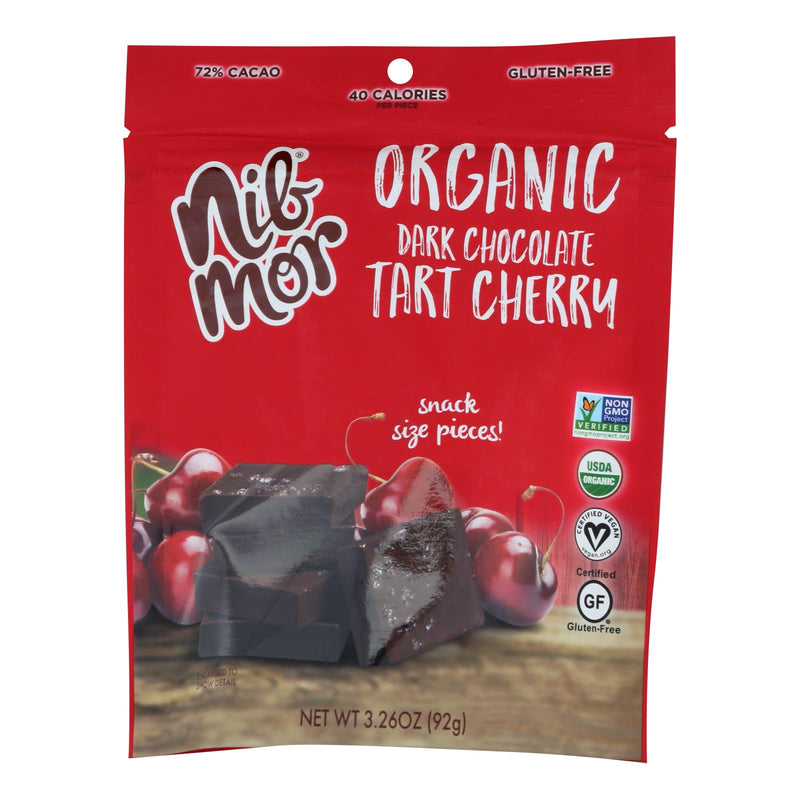 Bars  Nibmor - Chocolate Cherry Dark 72% Cacao (Pack of 6) 3.28oz Bars - Cozy Farm 