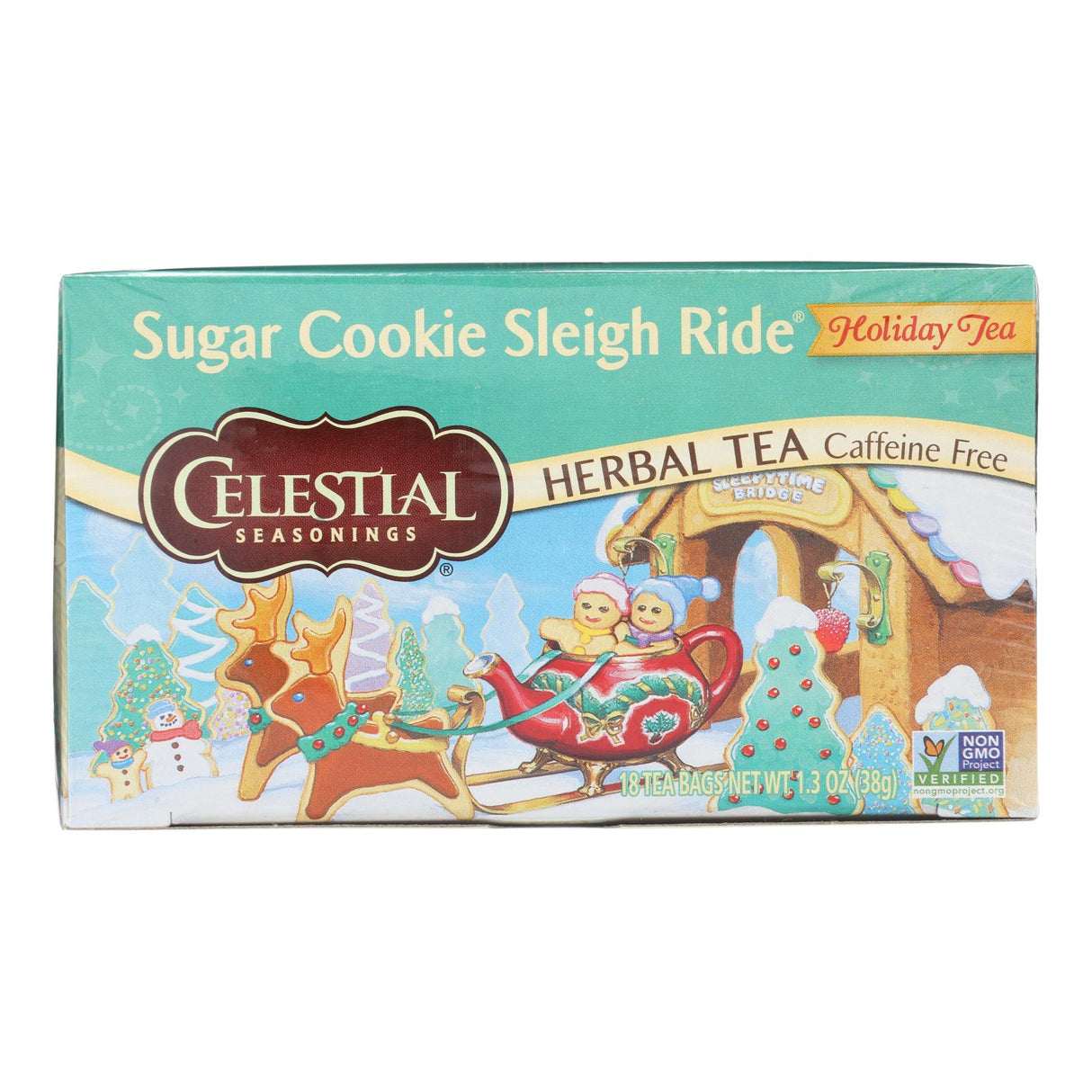 Celestial Seasonings Sugar Cookie Sleigh Ride Herbal Tea (Pack of 6-18 Bags) - Cozy Farm 