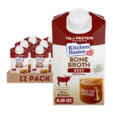 Kitchen Basics Beef Bone Broth, 8.25 fl oz, Case of 12