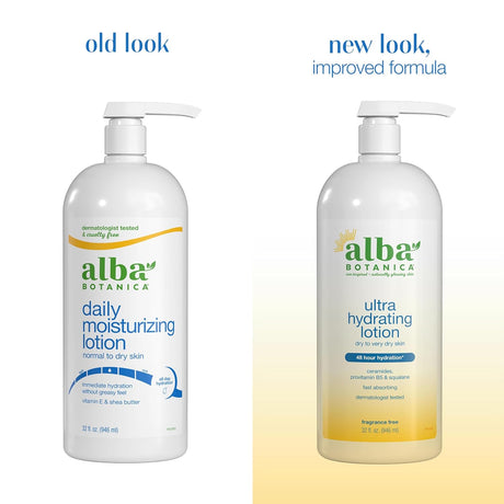 Alba Botanica Daily Moisturizing Body Lotion, Normal to Dry Skin - 32 Fl Oz