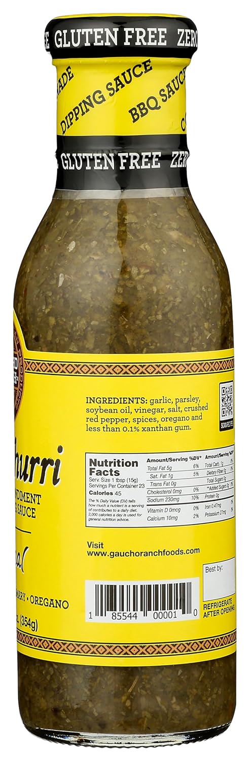 Gaucho Chimichurri Original Dressing, 12.5 Fl. Oz., Pack of 6