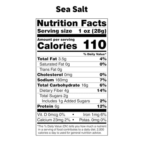 Bada Bean Bada Boom Crunchy Beans, Sea Salt, Case of 6, 4.5 Oz